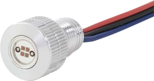 Bagger Nation - Bagger Nation Lightning Bolts Led Light - Red - Silver - BOLTS-BRK-S