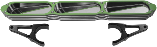 ModQuad - ModQuad Bezel Billet 3-Panel Mirror - Green - MIR-BEZ-GR