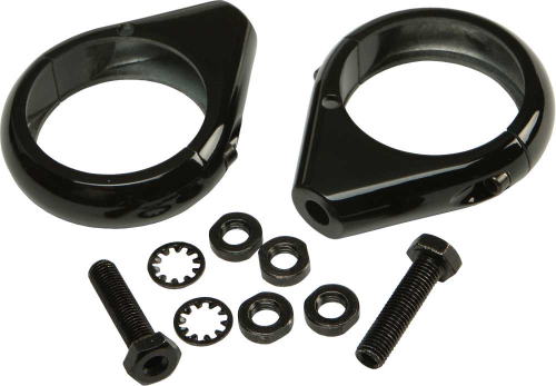 HardDrive - HardDrive Turn Signal Clamps - 49mm - Black - 41-040BK
