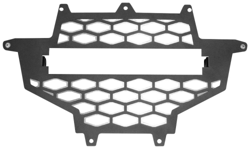 ModQuad - ModQuad Front Grill without 10in. Light Bar - Black/Silver - RZR-FGL-XP