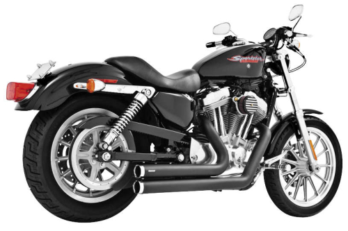 Freedom Performance - Freedom Performance Independence Shorty Exhaust System - Black/Chrome Tips - HD00403