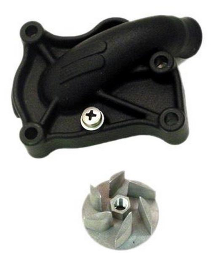 Boyesen - Boyesen Supercooler Water Pump Cover and Impeller Kit - Black - WPK-02B