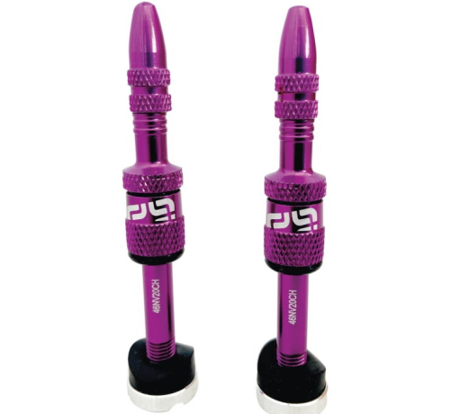 e*thirteen - e*thirteen Quickfill Tubeless Valve - 23-31mm - Eggplant - TR2UNA-115