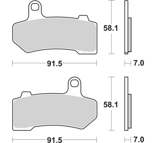 SBS - SBS Sintered-V-Twin Brake Pads - 830H