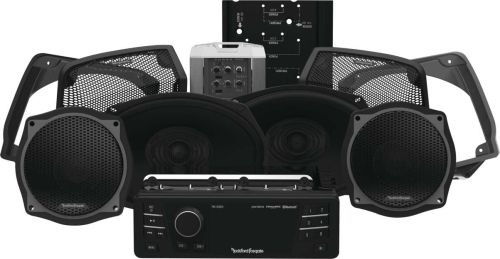 Rockford Fosgate - Rockford Fosgate Source Unit, 4-speaker & Amp Kit For Street Glide - HD9813SG-STAGE3