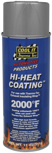 Thermo-Tec - Thermo-Tec Exhaust Wrap Spray Coating - Aluminum - 12002