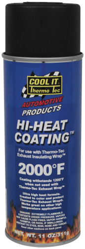 Thermo-Tec - Thermo-Tec Exhaust Wrap Spray Coating - Black - 12001