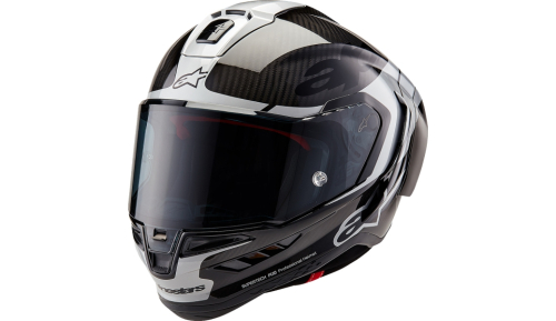Alpinestars - Alpinestars Supertech R10 Element Helmet - 8200324-1368-L - Carbon/Silver/Black - Large