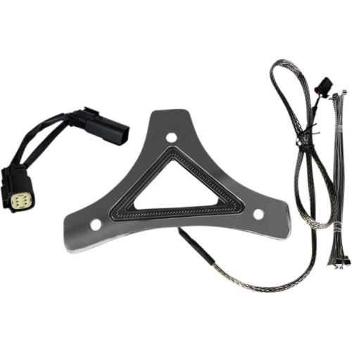 Custom Dynamics - Custom Dynamics Run/Brake Backrest LED Lights - Chrome - CD-BR-SS6-C