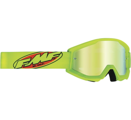 FMF Racing - FMF Racing PowerCore Core Youth Goggles - F-50055-00003 - Yellow / Gold Mirror Lens - OSFM