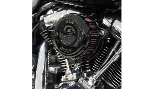 S&S Cycle - S&S Cycle Mini Teardrop Stealth Air Cleaner Kit - Gloss Black - 170-0436C