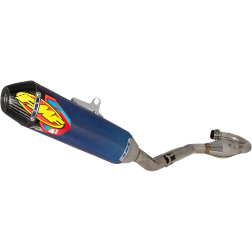 FMF Racing - FMF Racing Factory 4.1 RCT Full System - Blue Anodized Titanium Muffler - Carbon End Cap - 41605