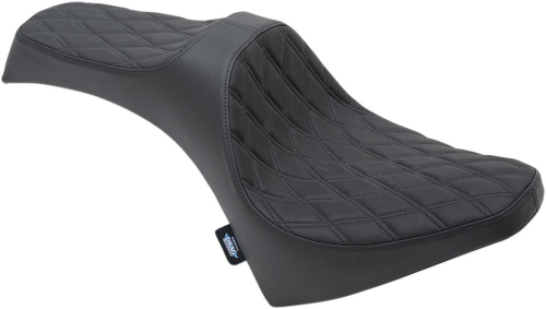 Drag Specialties - Drag Specialties Predator III Seat - Double Diamond - Black Thread - 0810-2119