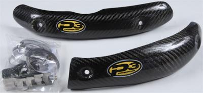 P3 - P3 Header Heat Shield - Carbon Fiber - 207074
