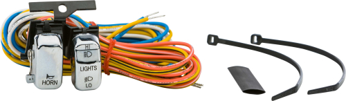 HardDrive - HardDrive Switch Horn/Dimmer Chrome with Black Letters - 371008