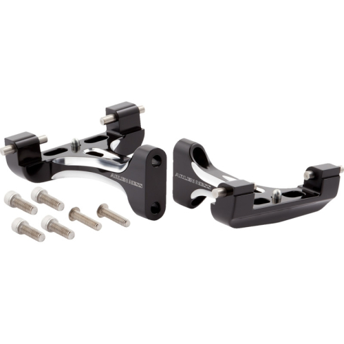 Arlen Ness - Arlen Ness Forged Passenger Floorboard Mounts - Black - 410-033