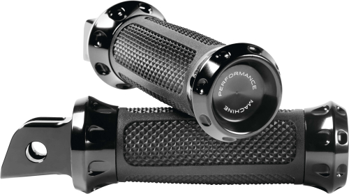 Performance Machine - Performance Machine Overdrive Footpegs - Driver - Black - 0035-1243M-B