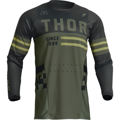 Thor - Thor Pulse Combat Jersey - 2910-7090 - Army/Black - 3XL