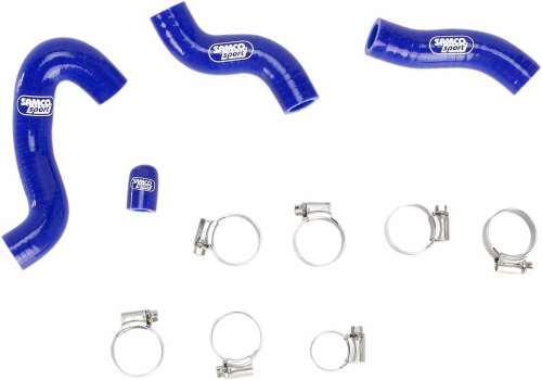 Moose Racing - Moose Racing Radiator Hose/Clamp Kit  - Blue (Thermostat Bypass) - 1902-0960