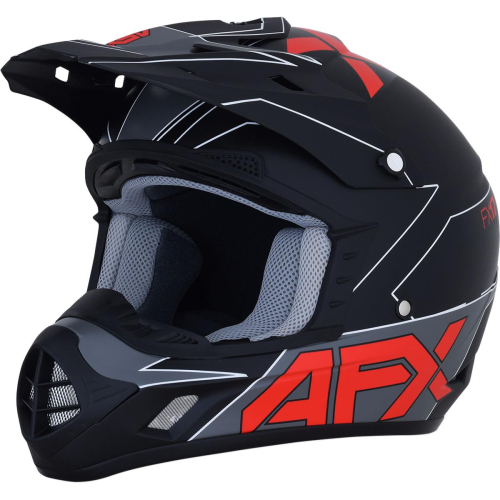 AFX - AFX FX-17 Graphics Helmet - 0110-6488 - Black/Red - 2XL