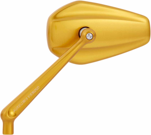Arlen Ness - Arlen Ness Mini Stocker Mirror - Right - Gold Anodized - 13-154