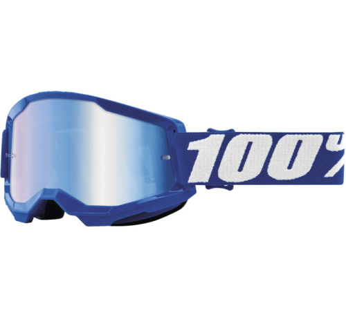 100% - 100% Strata 2 Goggles - 50028-00002 - Blue / Blue Mirror Lens - OSFM