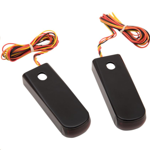 Alloy Art - Alloy Art Strut Mount LED Lights - Red Lens - Anodized Black Finish - SSL-HD-3B