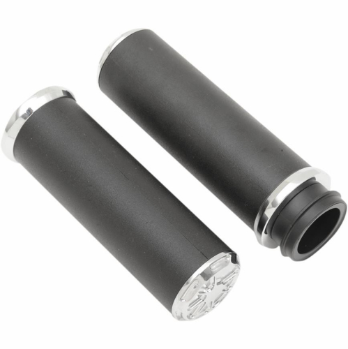 LA Choppers - LA Choppers Fusion Grips - Artistic Chrome - LA-F400-01