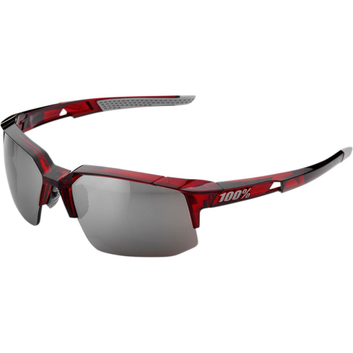 100% - 100% Speedcoupe Sunglasses - 61031-060-76 - Red/Silver Mirror Lens