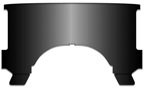 National Cycle - National Cycle Replacement Notched Lower Windows for Heavy Duty Windshields - Black - 23013