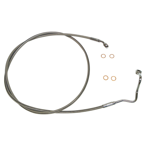 Magnum - Magnum Clear Coated XR Stainless Upper Front Brakeline Kit - 64in. Total Length - SSC1414-67