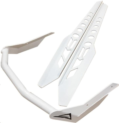 Skinz Protective Gear - Skinz Protective Gear Rear Custom Aluminum Bumper - White - SDRB465-X-WHT