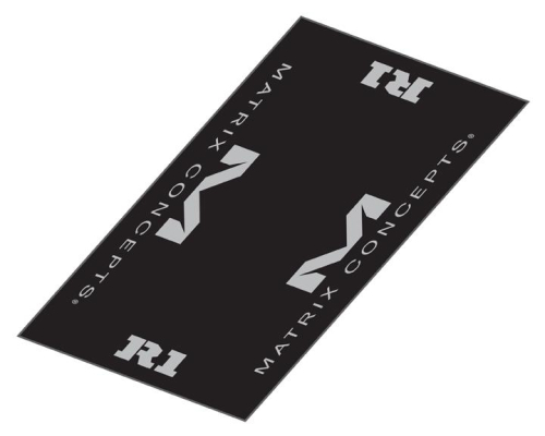 Matrix Concepts LLC - Matrix Concepts LLC R1 Race 3x6 Rubber Mat - Silver - R1-107