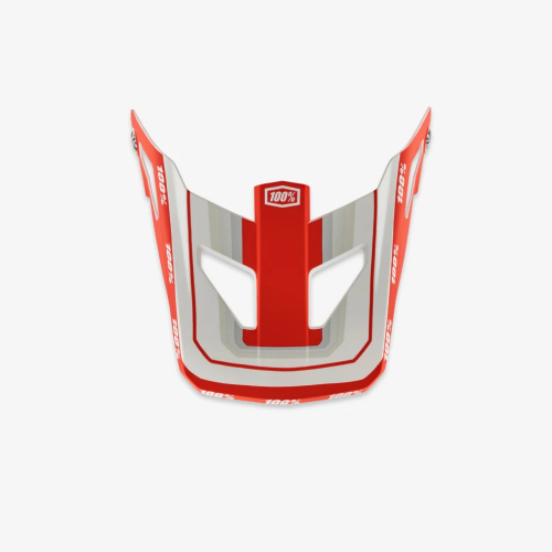 100% - 100% Visor for Status Youth Helmet - Topenga Red/White - 89039-00005