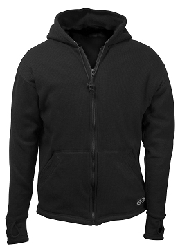 Schampa - Schampa Fleece-Lined Zip Hoody - FLHZ01-5 - Black - 2XL