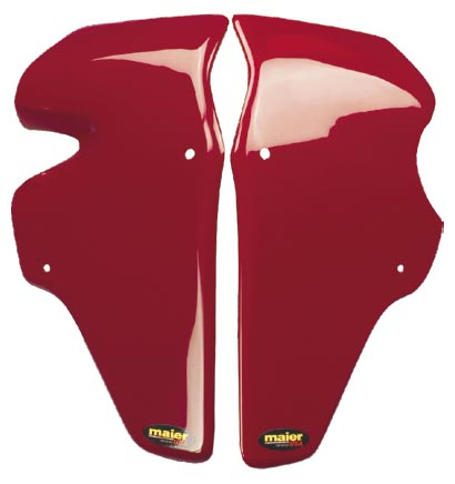 Maier Mfg - Maier Mfg MX/TT Style Radiator Air Scoop - Black Carbon Fiber - 11751-30