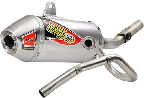 Pro Circuit - Pro Circuit T-6 4-Stroke Exhaust System - Stainless - 0122023G