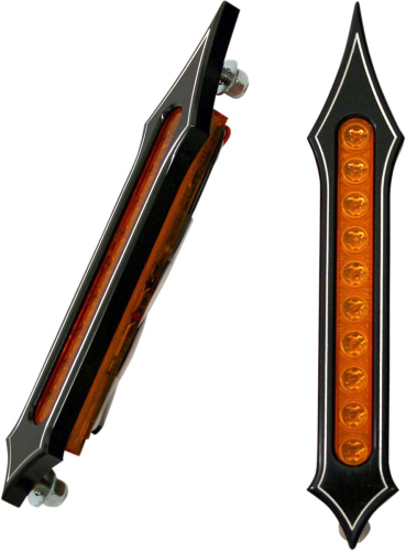 Accutronix - Accutronix Tribal-Slotted LED Bag Lights - Night Series - Amber LEDs - BL02-LSN