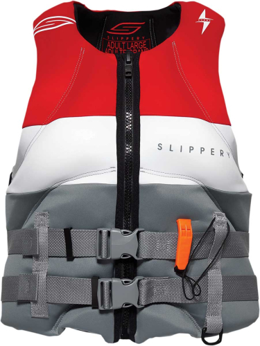 Slippery - Slippery Surge Neo Vest - 3240-0917 - Charcoal/Red - 3XL