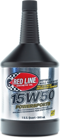 Red Line - Red Line Powersports Motor Oil - 15W50 - 1Qt. - 42104