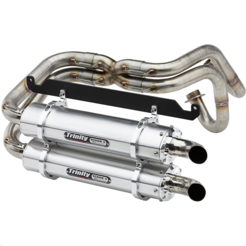 Trinity Racing - Trinity Racing Stage 5 Full Exhaust System - Brushed - TR-4170D