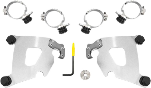 Memphis Shades - Memphis Shades Trigger-Lock Mount Kit for Cafe Fairing - Polished - MEK2015