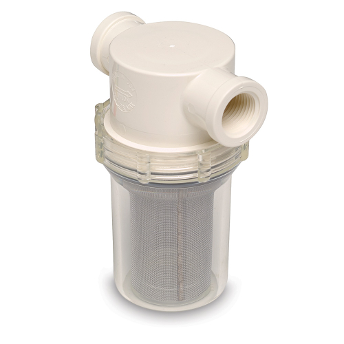 Shurflo by Pentair - Shurflo by Pentair 1/2" Raw Water Strainer w/Bracket &amp; Fittings - 50 Mesh Screen