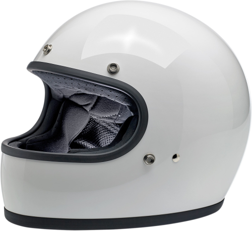 Biltwell Inc. - Biltwell Inc. Gringo Solid Helmet - 1002-517-101 - Gloss White - X-Small