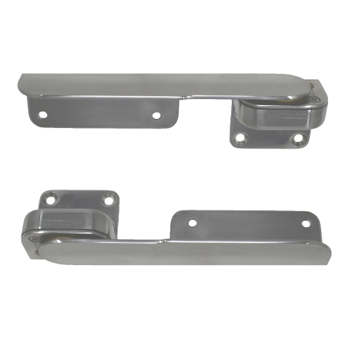 TACO Marine - TACO Command Ratchet Hinges 9-3/8" Polished 316 Stainless Steel - Pair