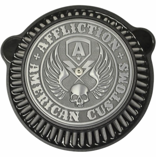 LA Choppers - LA Choppers Affliction Air Cleaner - Black - LA299001B