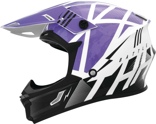 THH Helmets - THH Helmets T710X Battle Helmet - 646407 - Purple/Black - Small