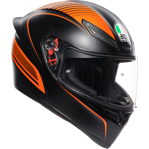 AGV - AGV K-1 Warmup Helmet - 0281O2I000110 - Black/Orange - X-Large