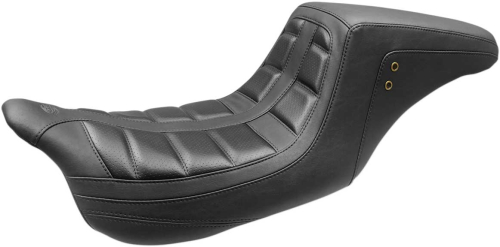 Mustang - Mustang Squareback One-Piece Seat - Smooth - Black - 75239