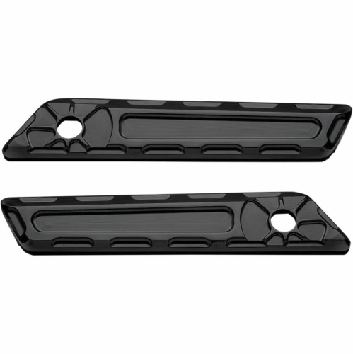 LA Choppers - LA Choppers Fusion Saddlebag Hinge Covers - Gloss Black - LA-F390-01B